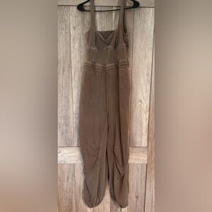 FP Movement by Free People Olive Brown Jumpsuit Romper